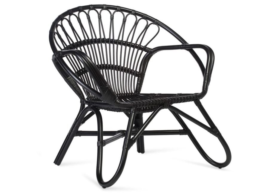 Black-Nordic-Rattan-Chair