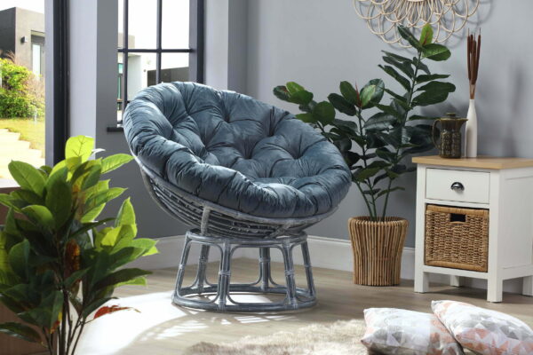 grey wash papasan chair