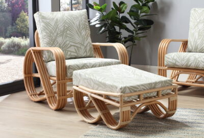 pretzel chair footstool tropical web