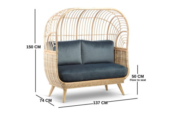 papasan sofa dimensions 7