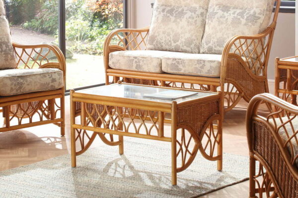 oslo walnut coffee table chair flora set