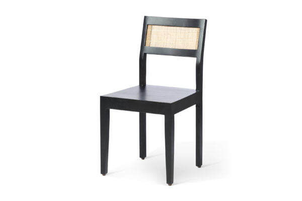 black chair tilted angle