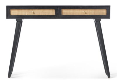 black console table front angle web