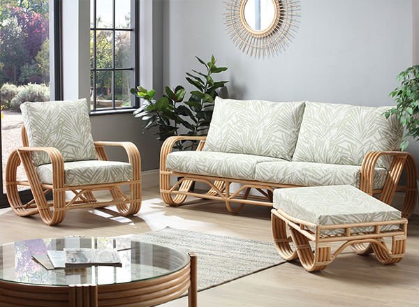 intricate cane furniture