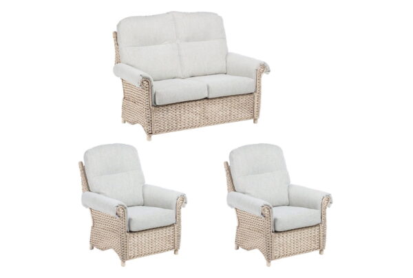 harlow 2 seater suite in pebble