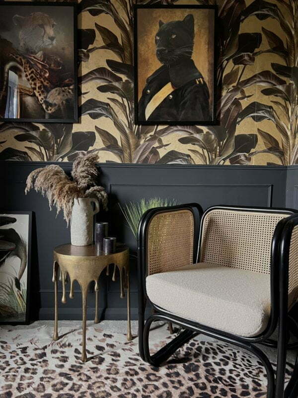 iconic indoor rattan chair black