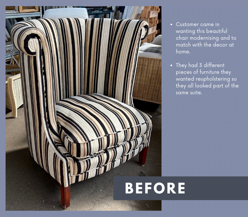 reupholstery service furniture