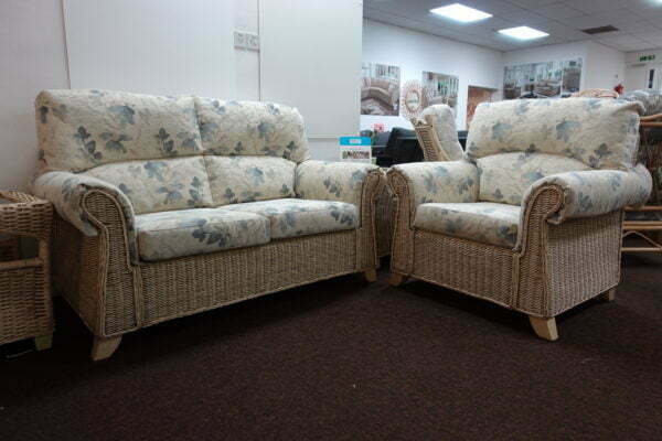 clifton 2 seater & chair in oasis ex display