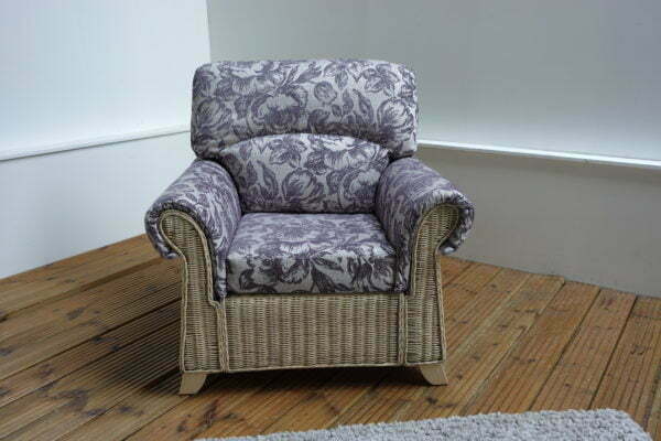 clifton chair in floral lilac