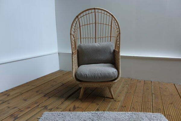 cocoon chair in texture beige
