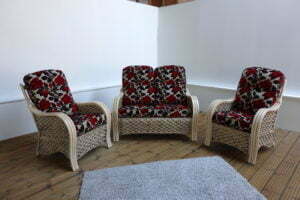 milan 2 seater sofa & 2x chairs in brunel
