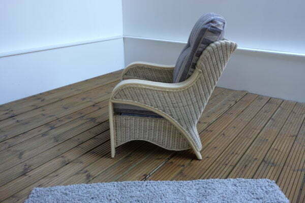opera 2 seater sofa & chair in royal stripe
