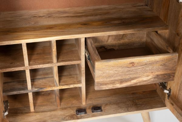 rotterdam wine rack sideboard cabinet with storage mango wood