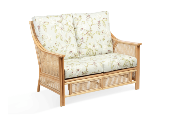 chester natural cane 2 seater sofa