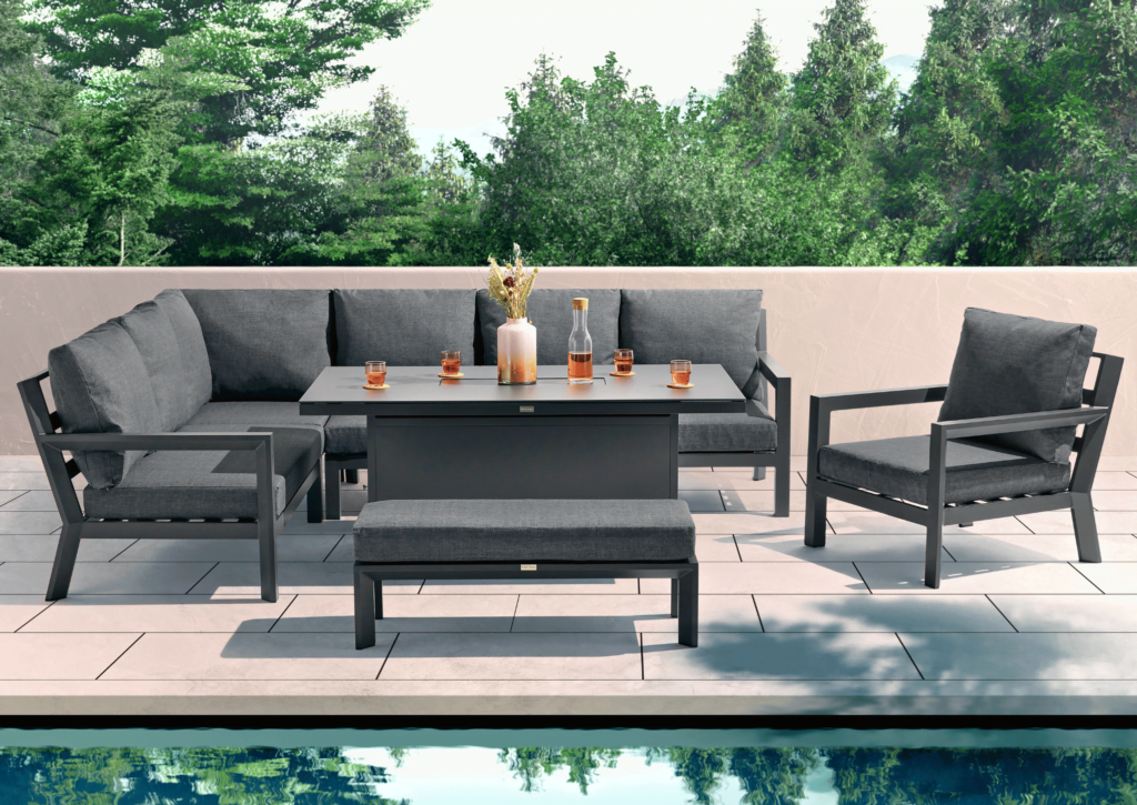 category banner 1 waterproof garden sofa set with fire pit