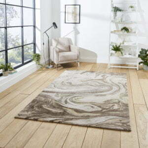 florence abstract rug in beige & gold (50031) 3 sizes available