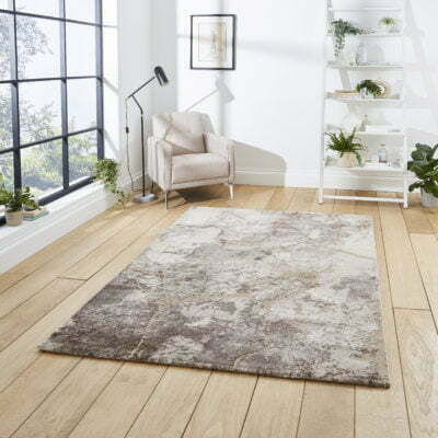 florence abstract rug in beige & silver (50032) 3 sizes available