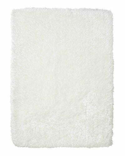 montana shaggy rug in ivory white 4 sizes available