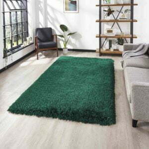 montana shaggy rug in jewel green 4 sizes available
