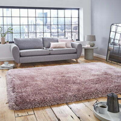 montana shaggy rug in rose pink 4 sizes available