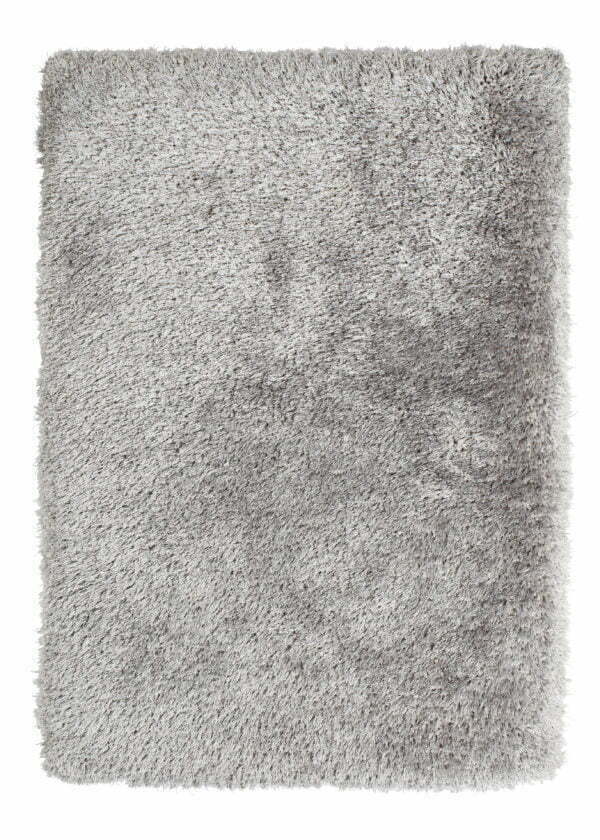 montana shaggy rug in silver 4 sizes available