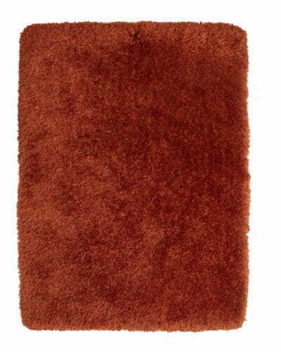 montana shaggy rug in terracotta orange 4 sizes available