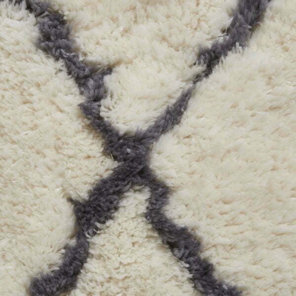 morocco shaggy rug in ivory and grey 3 sizes available