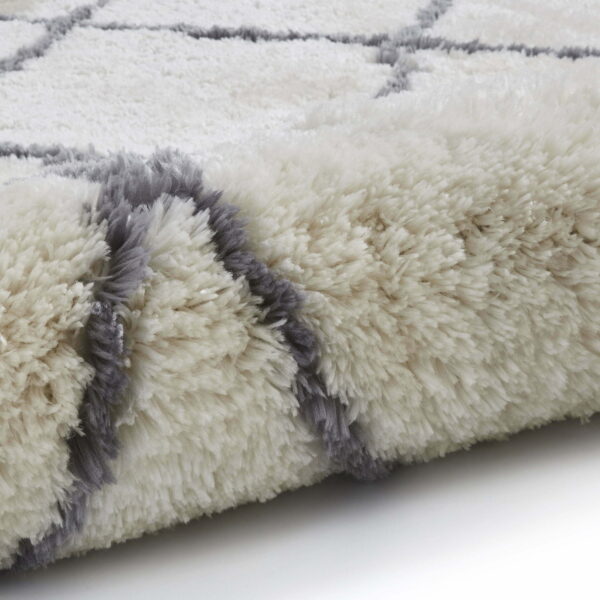 morocco shaggy rug in ivory and grey 3 sizes available
