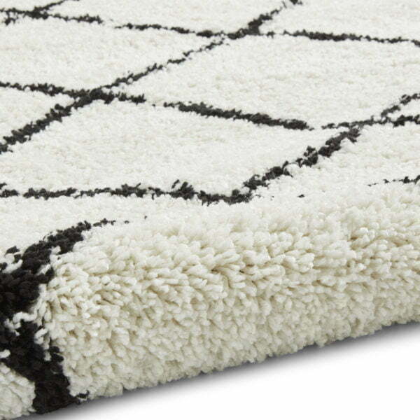 berber rug in white and black 3 sizes available