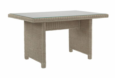 corsica indoor natural rattan dining table