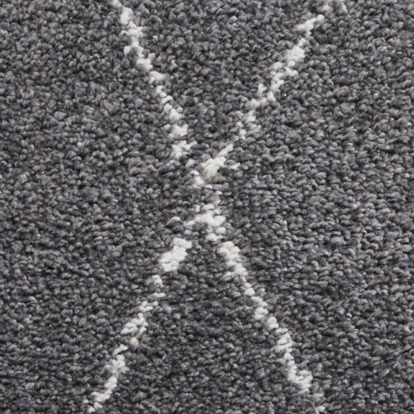 diamond plush rug in white and black 4 sizes available