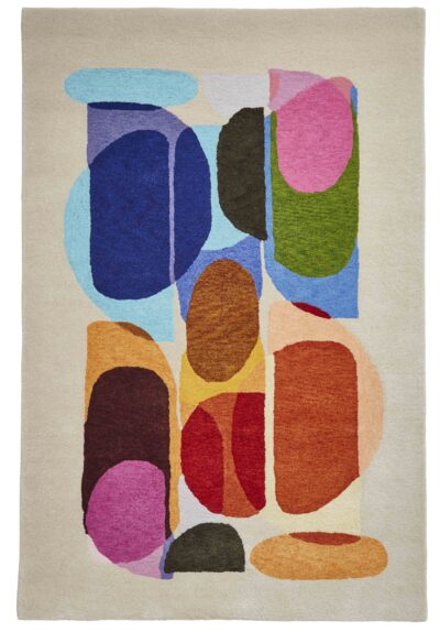 artisanal leaf tufted rug 2 sizes available