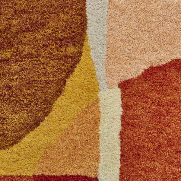 artisanal leaf tufted rug 2 sizes available