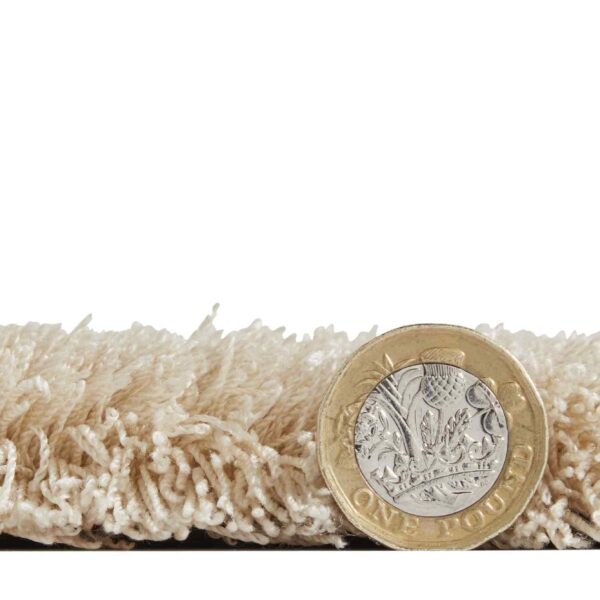eco washable shaggy rug in beige 3 sizes available