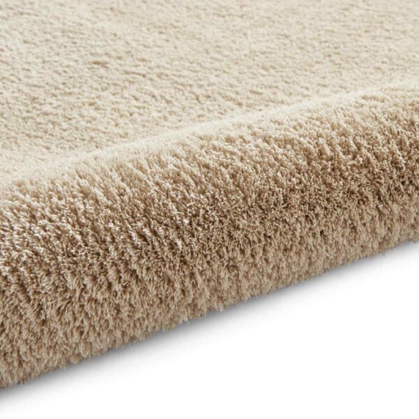 eco washable shaggy rug in beige 3 sizes available