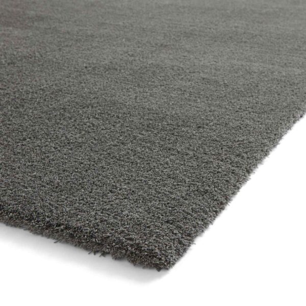 eco washable shaggy rug in charcoal 3 sizes available