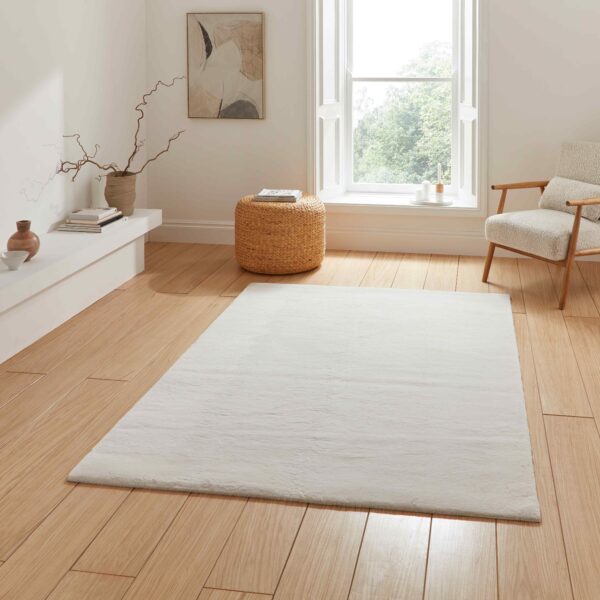 cozy soft plain rug in light grey 4 sizes available