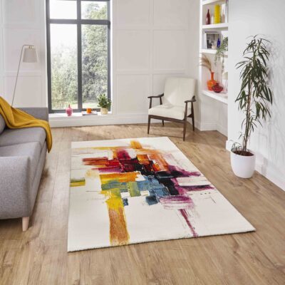 artistry tufted rug multi colour 3 sizes available