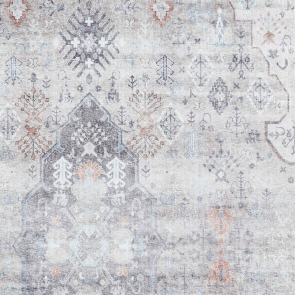 baku washable flat rug in beige 2 sizes available