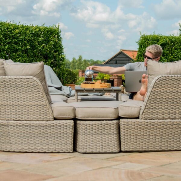 kendal outdoor rattan daybed set