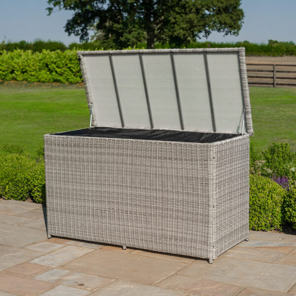 grasmere outdoor rattan cushion storage box