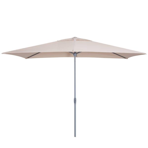 beige rectangular parasol 3m x 2m with tilt