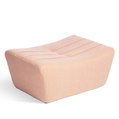 cozy boucle footstool uk made pink